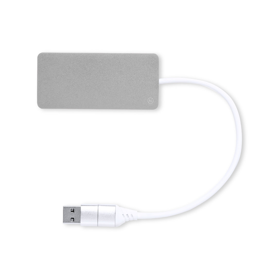 Hub USB Kalat P168360T srebrny Hub USB Kalat P168360T srebrny