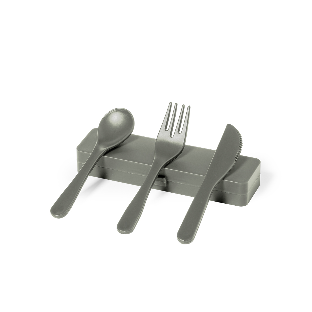 Zestaw sztućców Florax P169087T szary