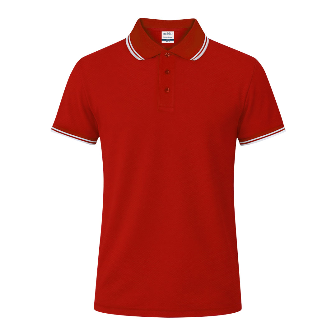 Koszulka polo Tecnic Zawak P171467T czerwony