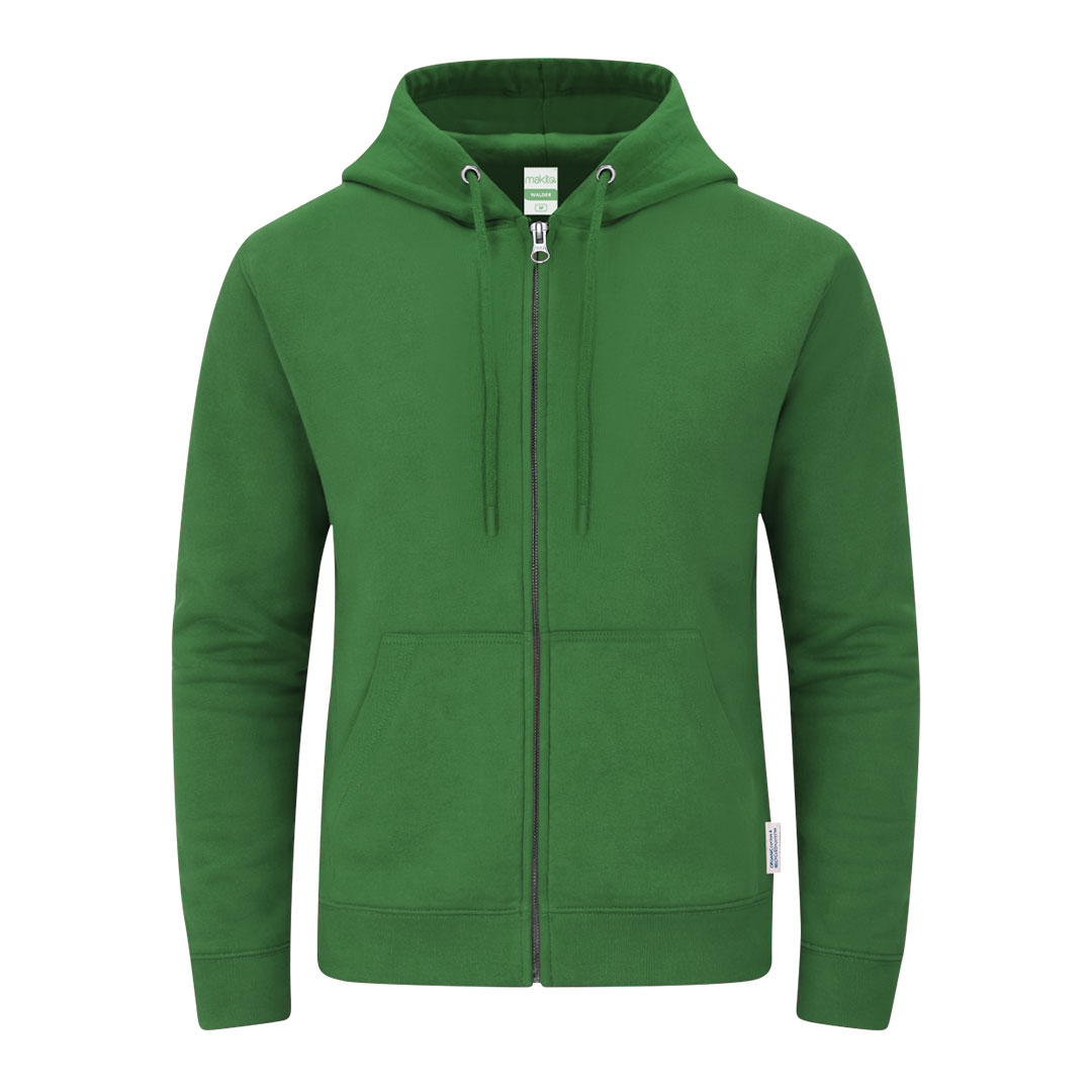 Bluza z kapturem i zamkiem dla dorosłych Walder P172295T zielony Bluza z kapturem i zamkiem dla dorosłych Walder P172295T zielony