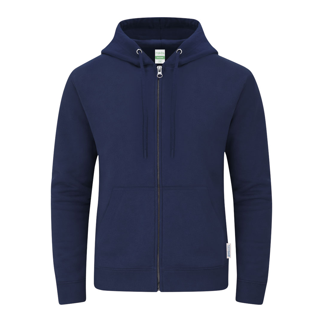 Bluza z kapturem i zamkiem dla dorosłych Walder P172295T granatowy Bluza z kapturem i zamkiem dla dorosłych Walder P172295T granatowy