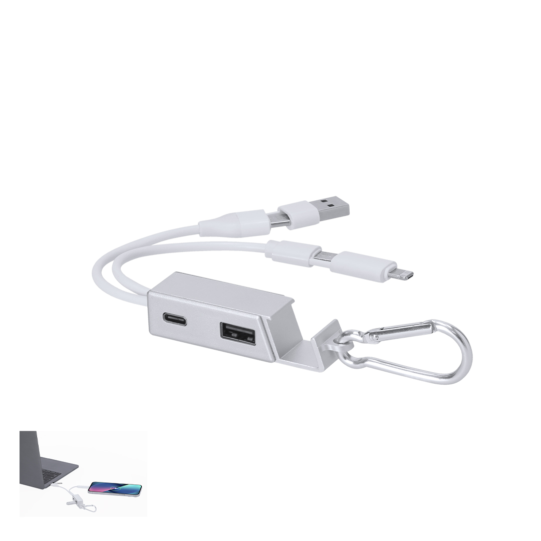 Ładowarka USB z hubem Leony P172441T 2 Ładowarka USB z hubem Leony P172441T