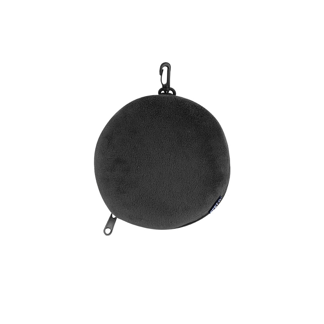 Poduszka podróżna z maską na oczy Pansir P173057T czarny