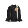 Worek ze sznurkiem Dykes Fairtrade P173389T czarny