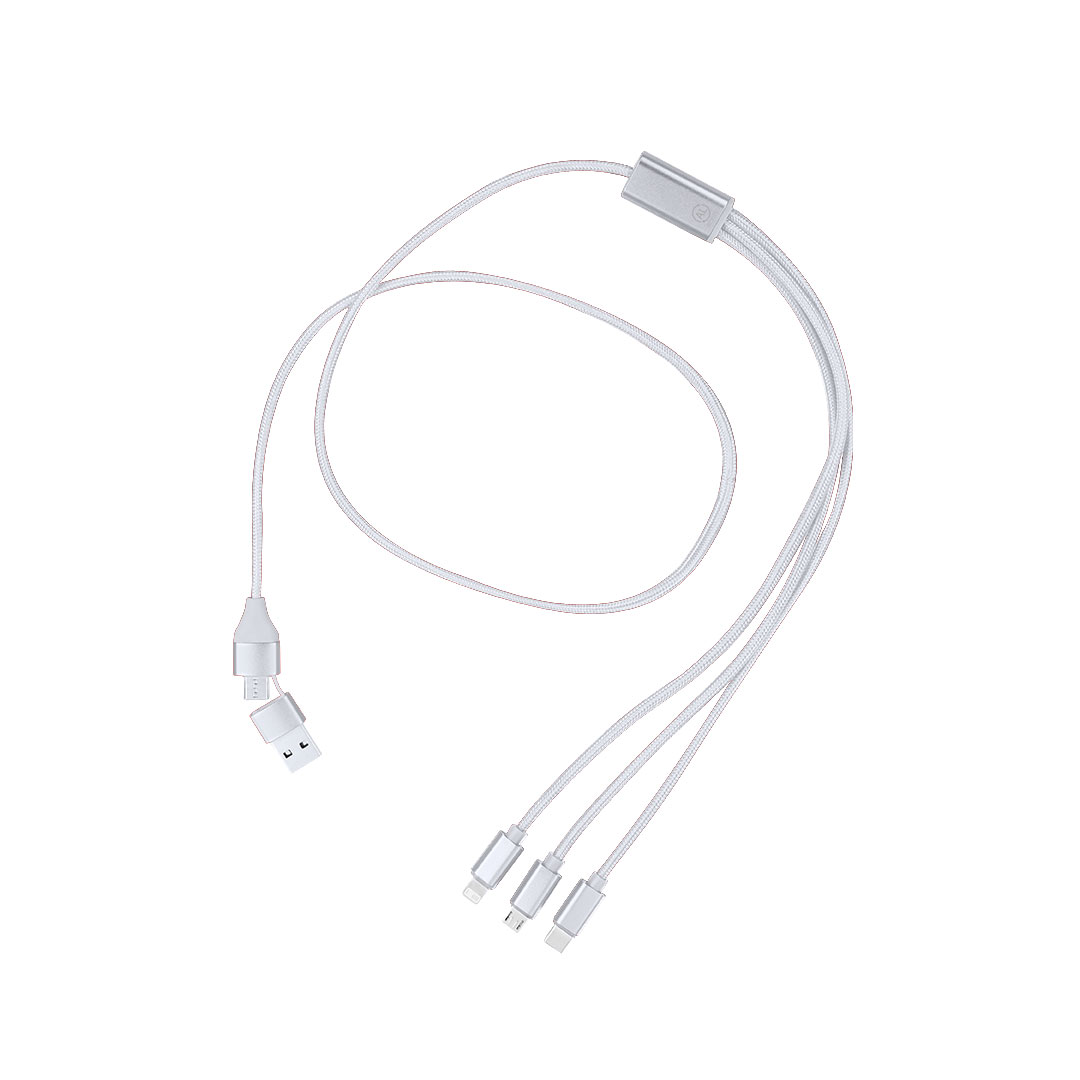 Kabel ładujący Clodan P173641T srebrny Kabel ładujący Clodan P173641T srebrny