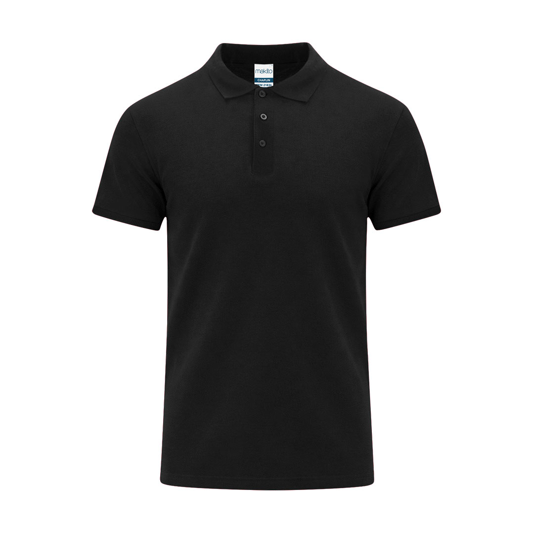 Adult Colour Polo Shirt Chaplin P173940T czarny