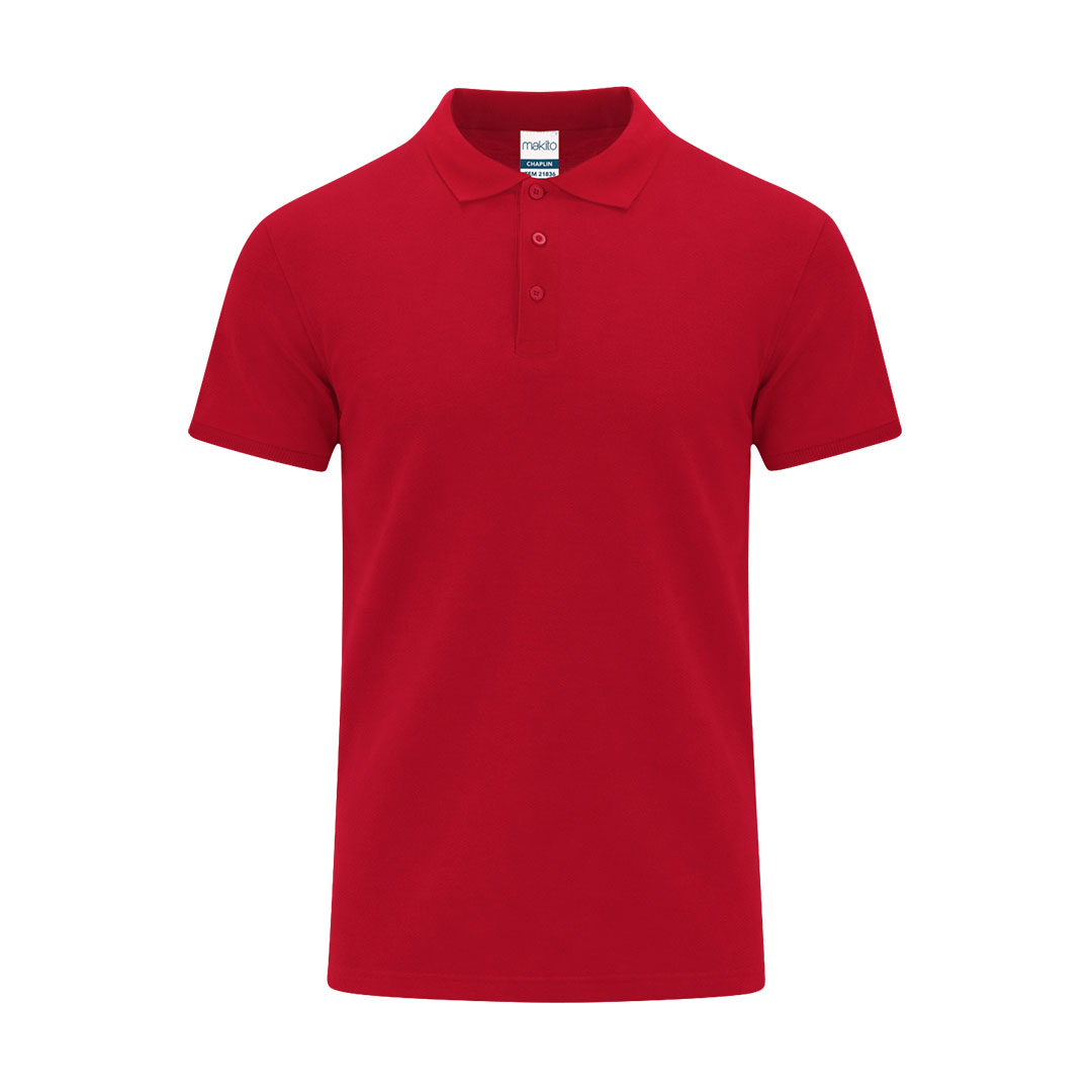Adult Colour Polo Shirt Chaplin P173940T czerwony