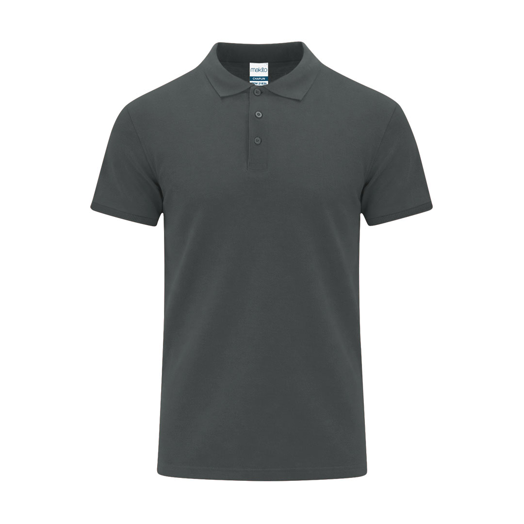 Adult Colour Polo Shirt Chaplin P173940T ciemnoszary