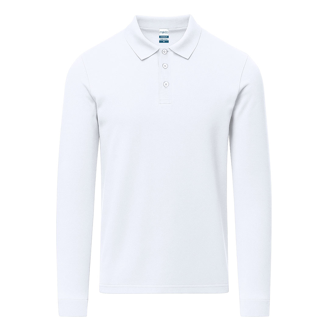 Dorosła biała koszulka polo Charlot P175050T MKT-21961-W Dorosła biała koszulka polo Charlot P175050T MKT-21961-W