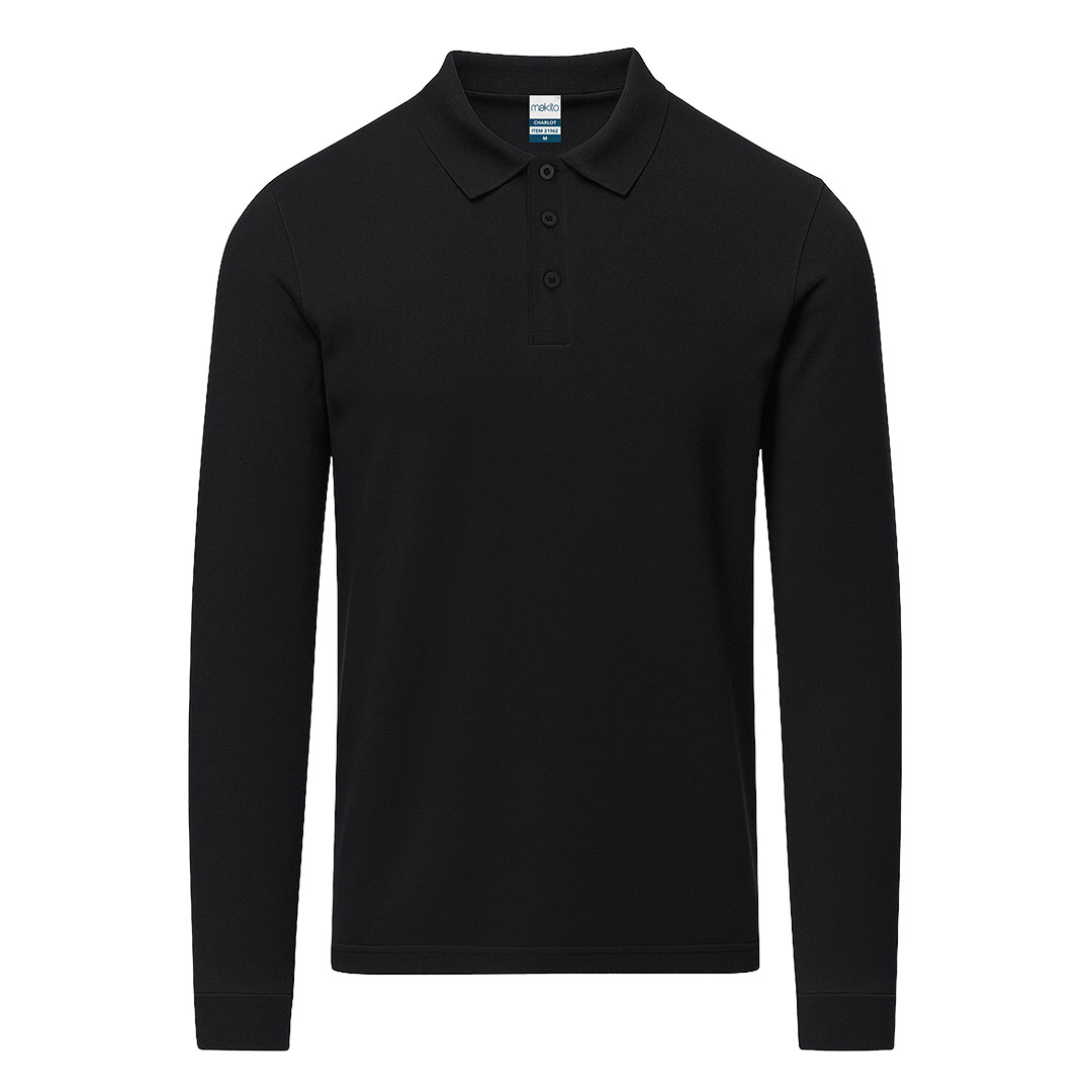 Adult Colour Polo Shirt Charlot P175057T czarny