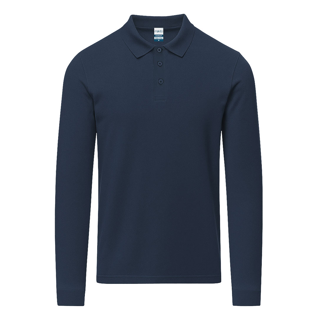 Adult Colour Polo Shirt Charlot P175057T granatowy