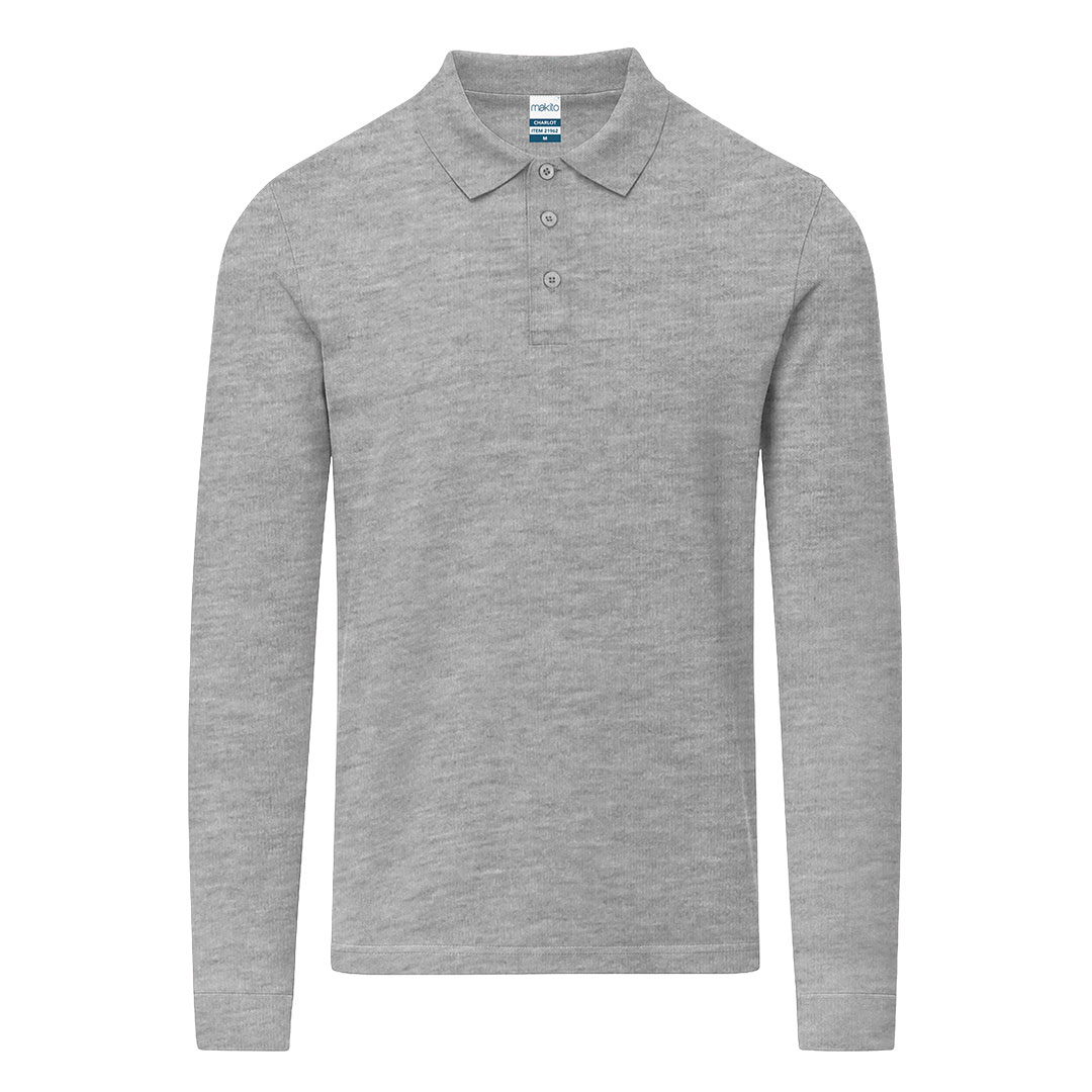 Adult Colour Polo Shirt Charlot P175057T szary