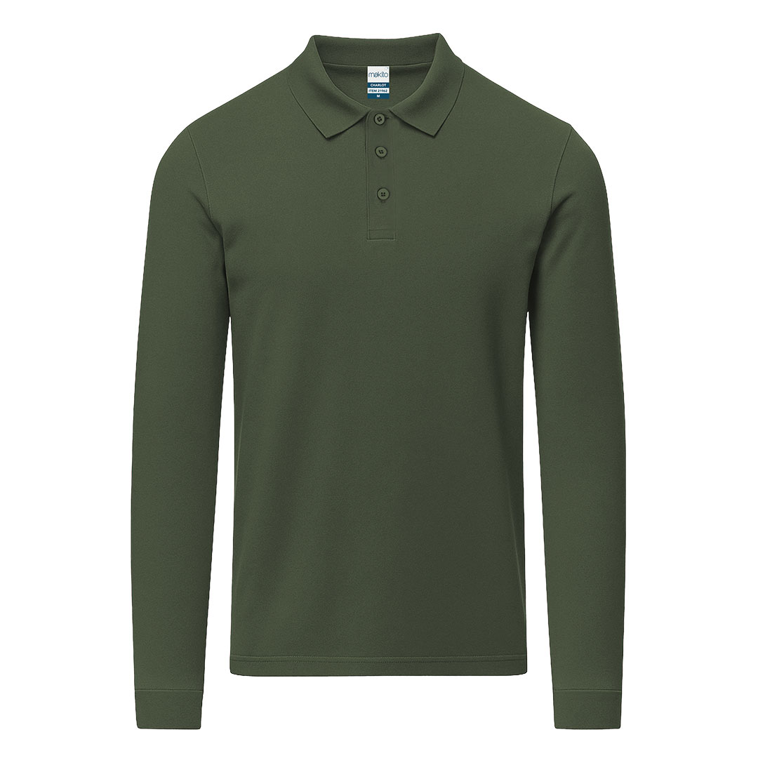 Adult Colour Polo Shirt Charlot P175057T zielony butelkowy