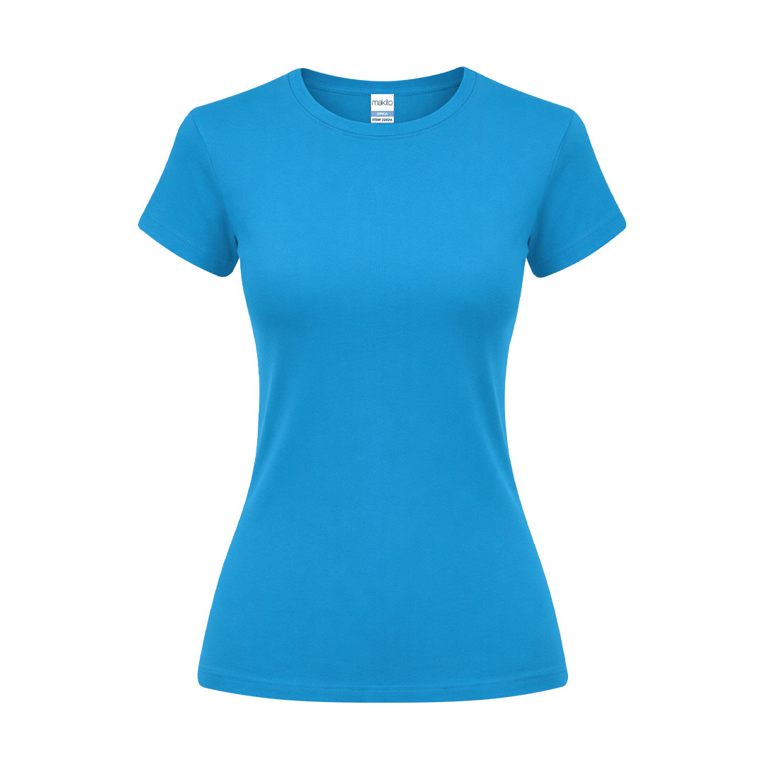Damski kolorowy T-shirt Epika P175759T turkusowy Damski kolorowy T-shirt Epika P175759T turkusowy