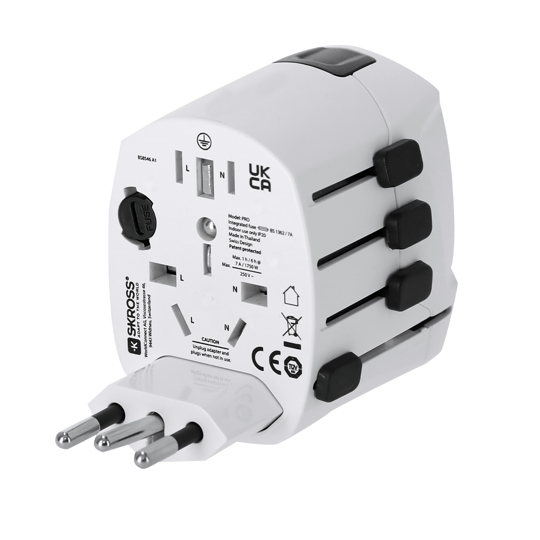 Uniwersalny adapter podróżny SKROSS PRO 3-POLE P175452T