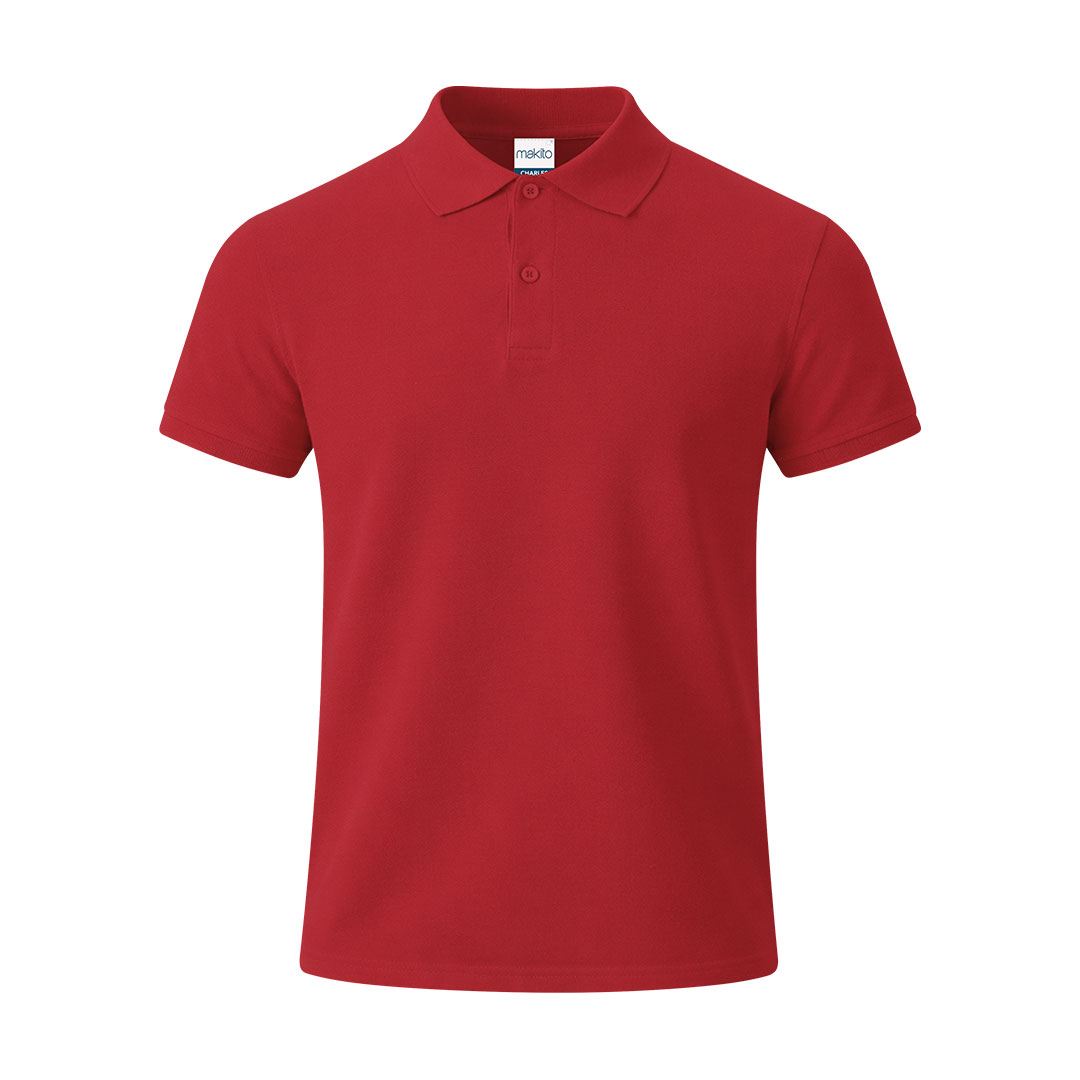 Adult Colour Polo Shirt Charles P176492T czerwony