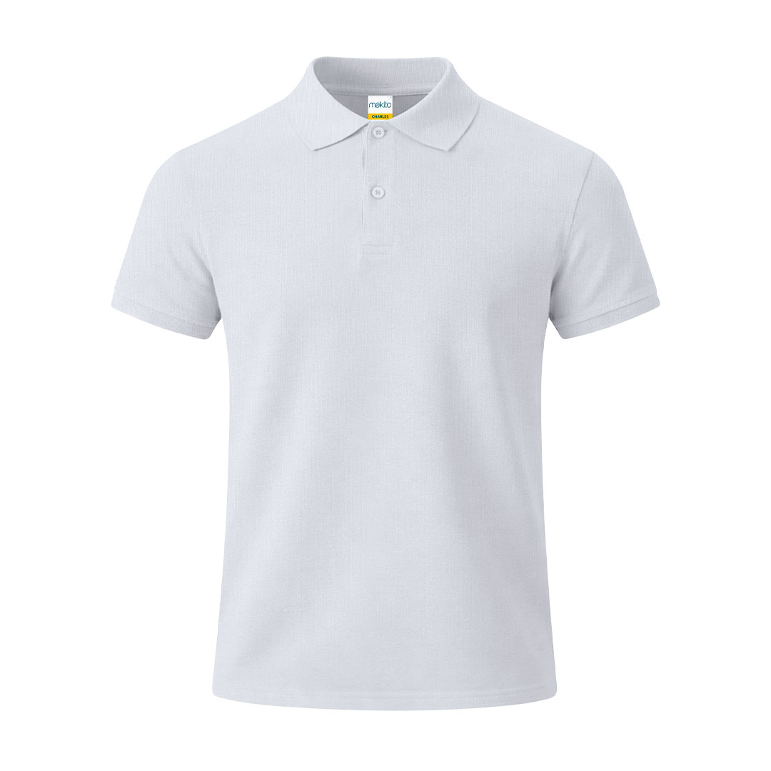 Dziecięce białe polo Charles P176608T MKT-22340-W