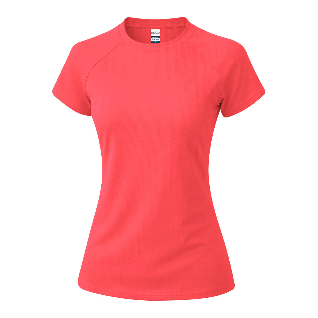 Damski T-shirt Cocker P176688T różowy fluorescencyjny