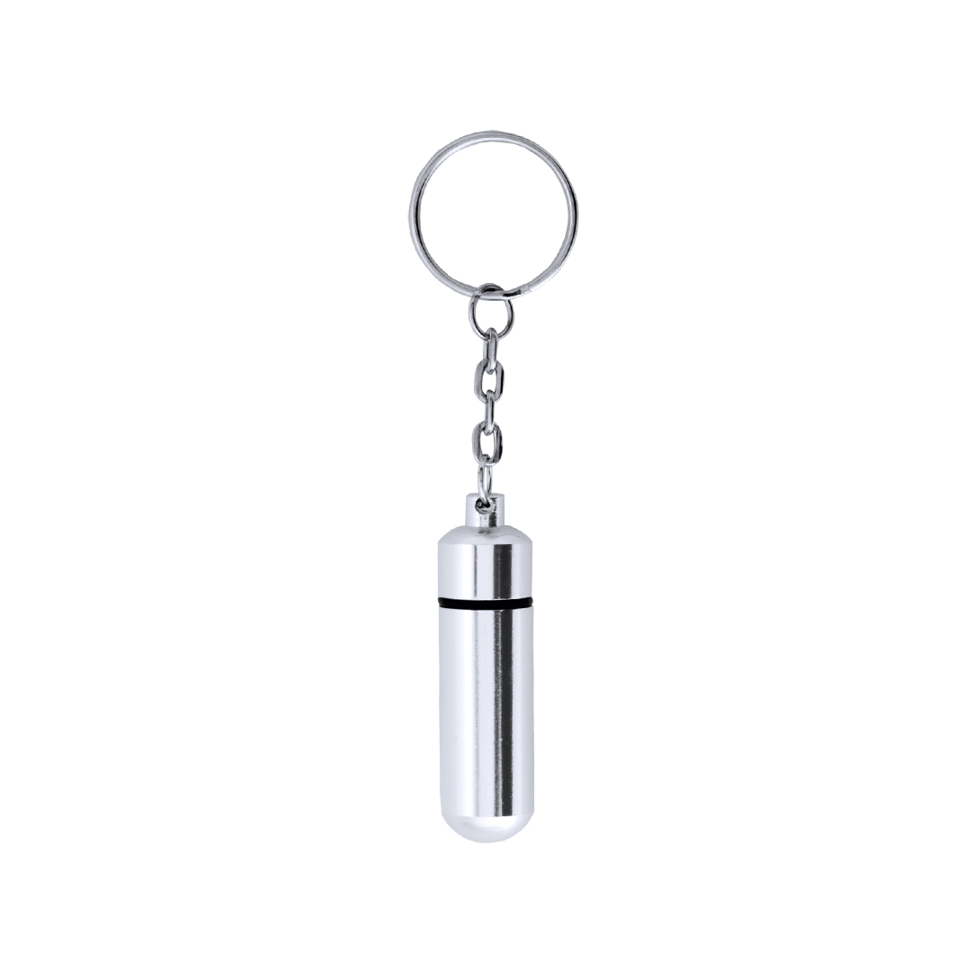 Brelok z dozownikiem tabletek Alumpill P160595T