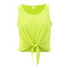 Damski T-shirt Slem P162102T żółty fluorescencyjny