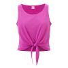 Damski T-shirt Slem P162102T fuksja fluorescencyjna