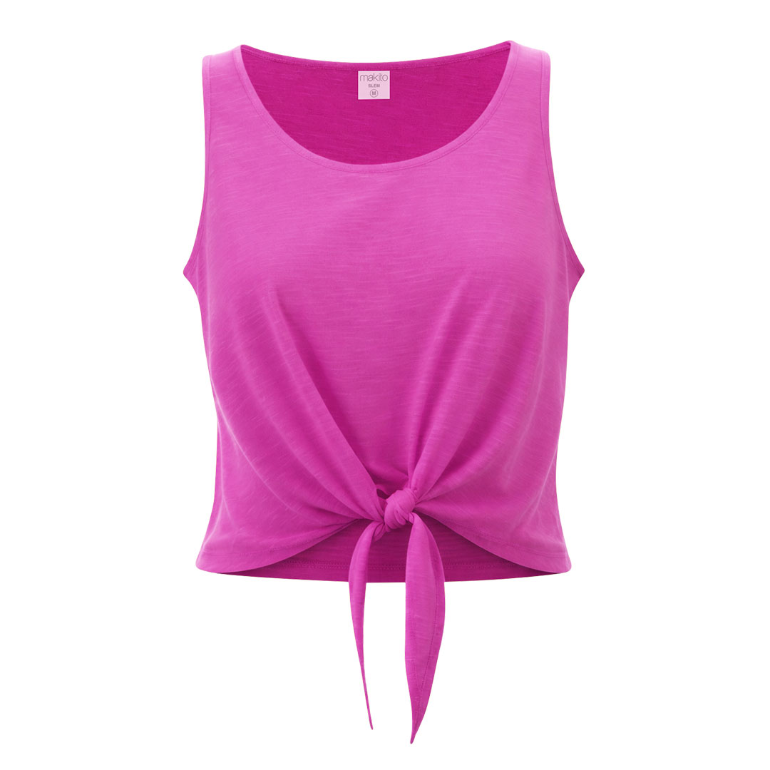Damski T-shirt Slem P162102T fuksja fluorescencyjna