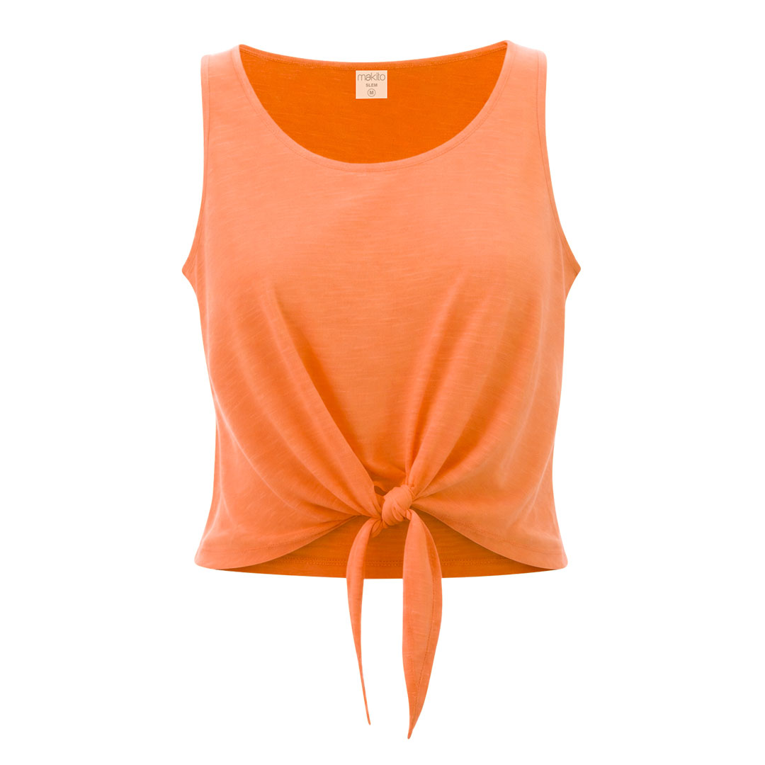 Damski T-shirt Slem P162102T pomarańczowy fluorescencyjny