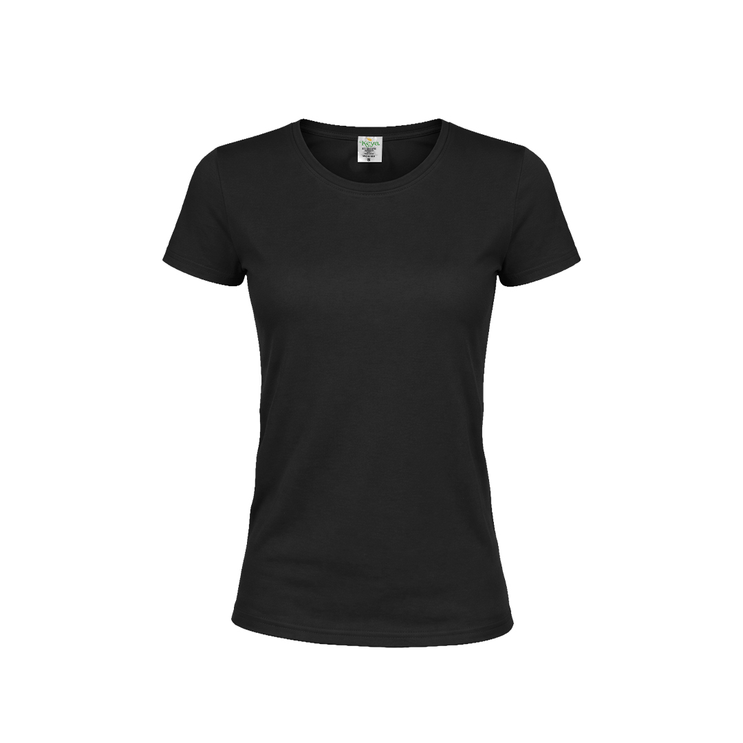 Damski kolorowy T-shirt "keya" WCS180 P164787T czarny