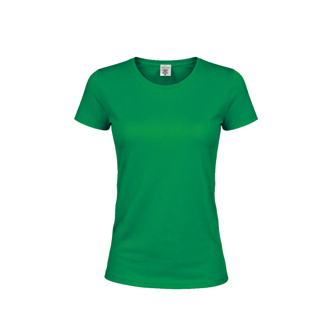 Damski kolorowy T-shirt "keya" WCS180 P164787T zielony