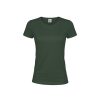 Damski kolorowy T-shirt "keya" WCS180 P164787T zielony butelkowy