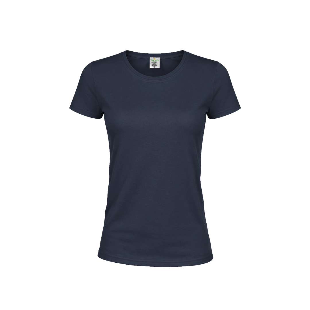 Damski kolorowy T-shirt "keya" WCS180 P164787T granatowy ciemny