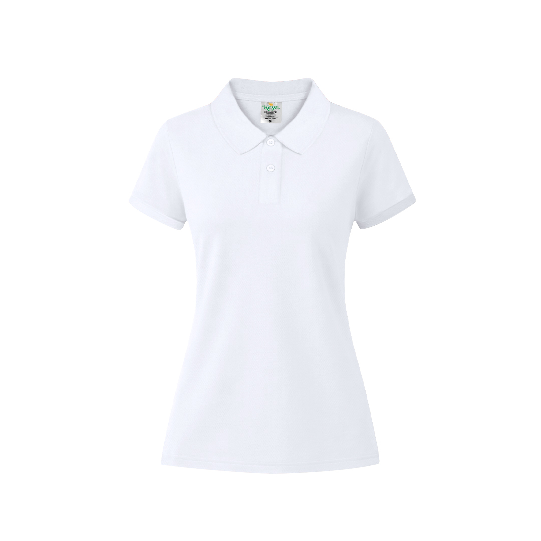 Damskie białe polo "keya" WPS180 P164852T MKT-5871-W