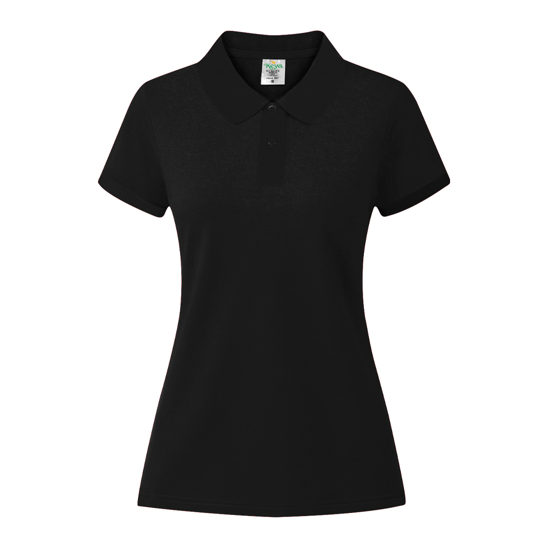 Damskie kolorowe polo "keya" WPS180 P164857T czarny