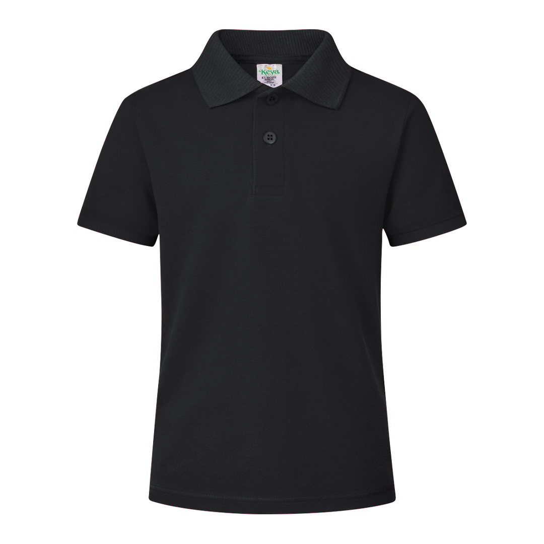 Dziecięce kolorowe polo "keya" YPS180 P164987T czarny Dziecięce kolorowe polo "keya" YPS180 P164987T czarny