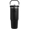 Stanley IceFlow™ 2.0 termoizolowany kubek ze stali nierdzewnej, pojemność 890 ml, z odchylaną słomką P179304C czarny
