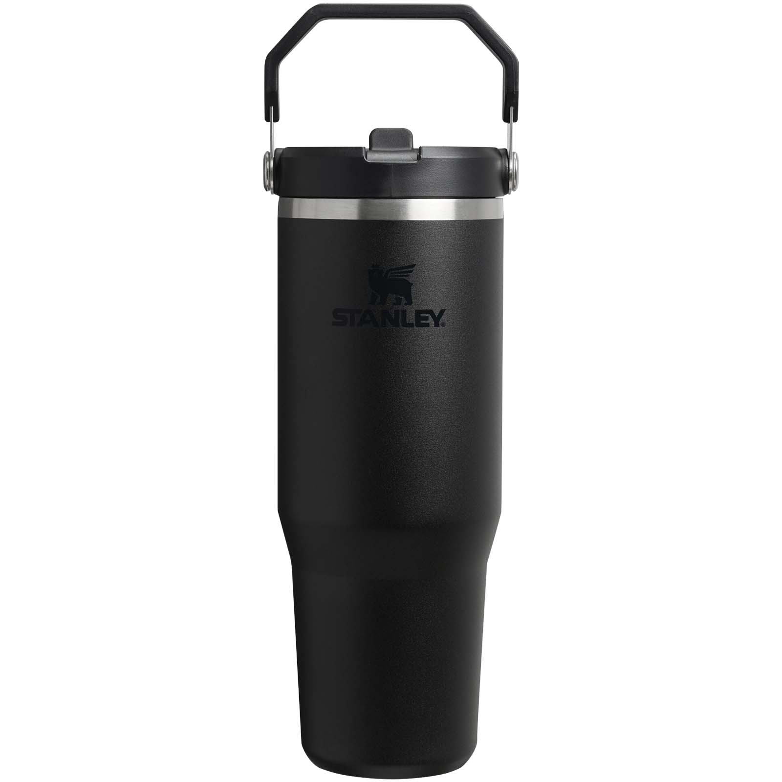Stanley IceFlow™ 2.0 termoizolowany kubek ze stali nierdzewnej, pojemność 890 ml, z odchylaną słomką P179304C czarny