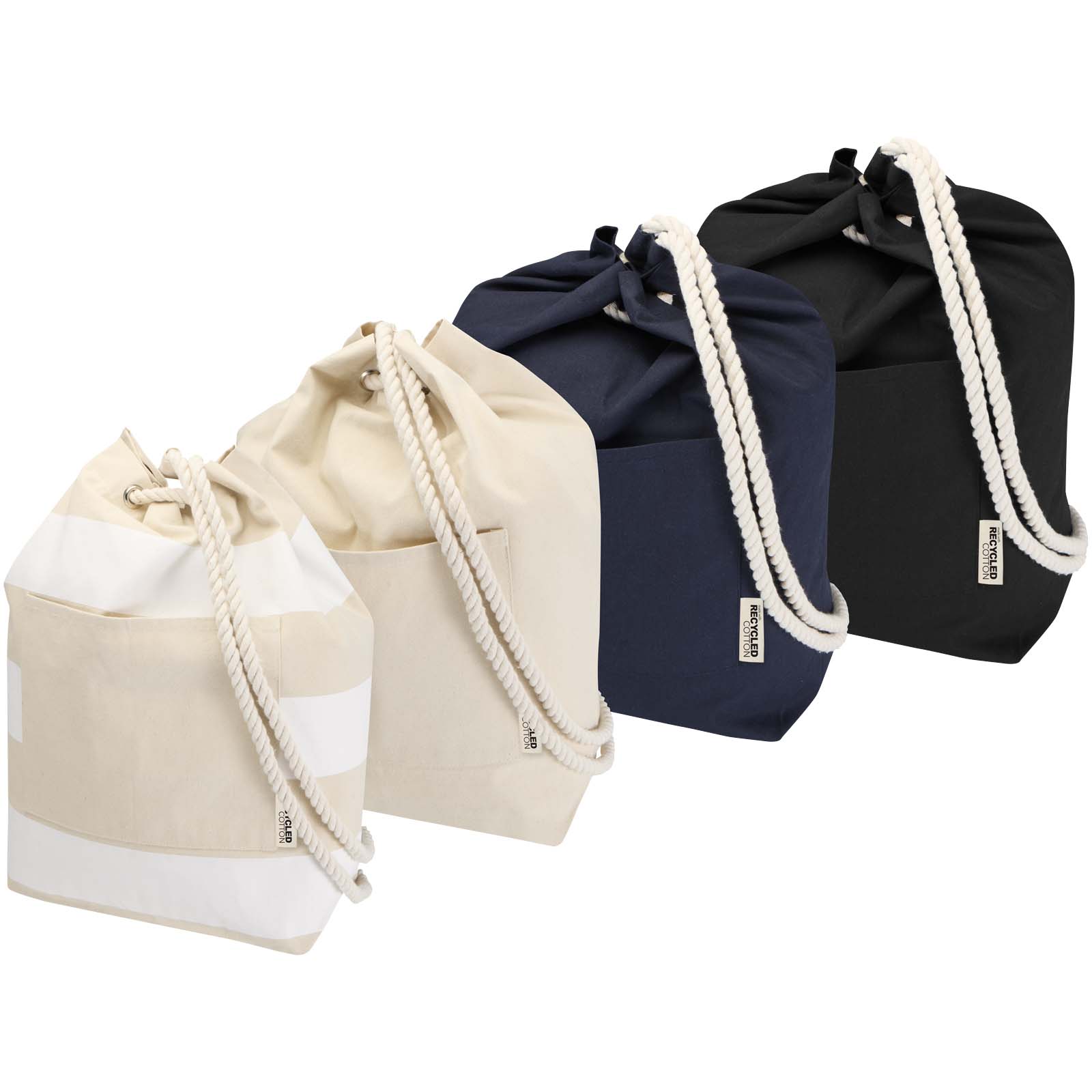 Torba żeglarska typu duffel Florida o pojemności 15 l, wykonana z recyklingowanej tkaniny z recyklingu z certyfikatem GRS o g P179058C PFC-120806-W