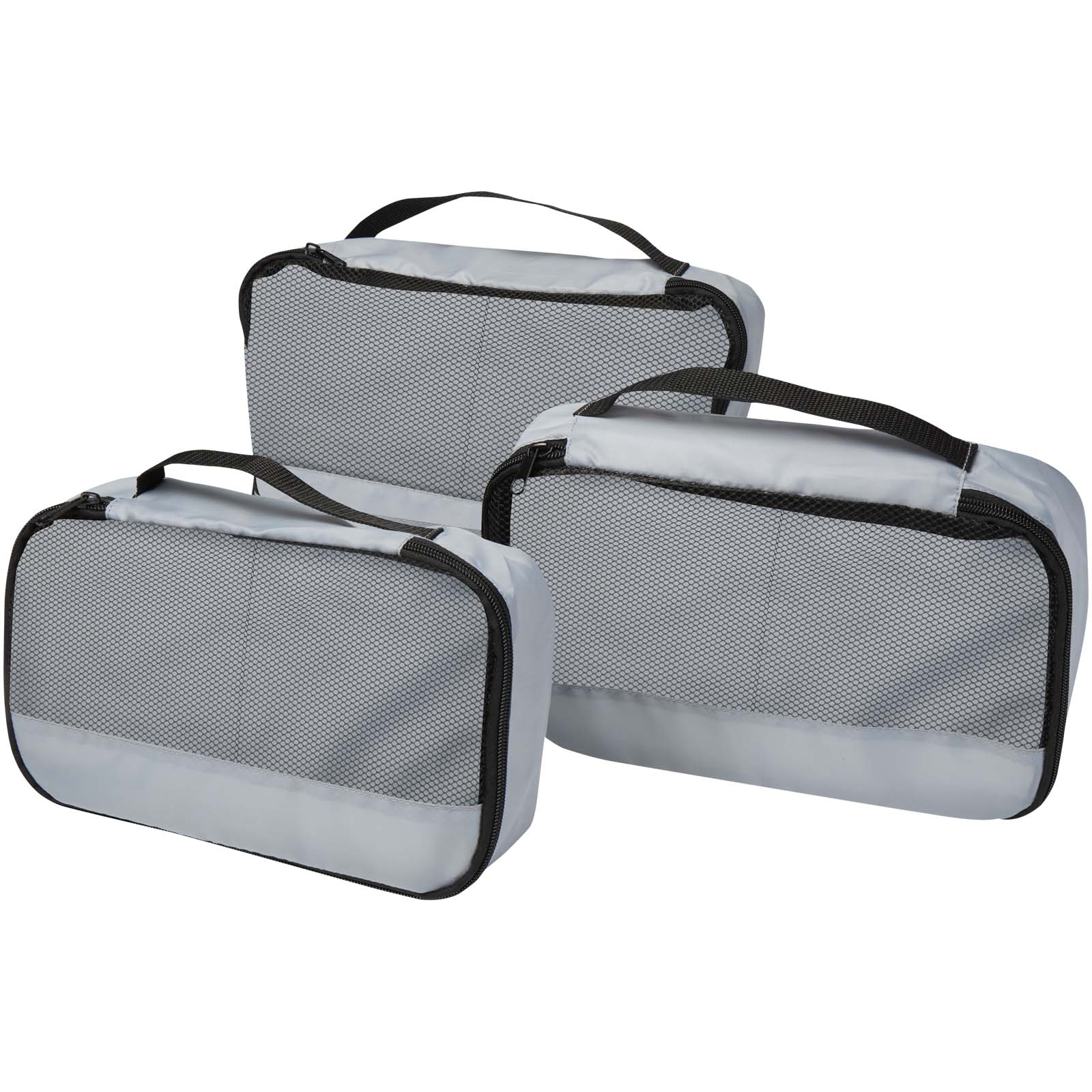 Jet GRS - organizery podróżne w kształcie sześcianu, wykonane z materiałów z recyklingu - zestaw 3 sztuk P179062C PFC-120807-W
