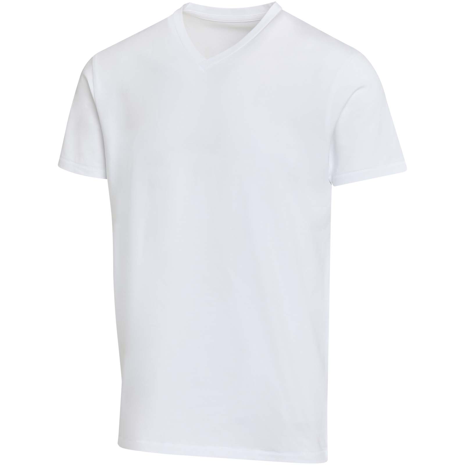 Balfour organiczna koszulka unisex z krótkim rękawem i dekoltem w serek, wykonana z materiału o gramaturze 200 g/m², z certyf P156831C PFC-39665-W Balfour organiczna koszulka unisex z krótkim rękawem i dekoltem w serek, wykonana z materiału o gramaturze 200 g/m², z certyf P156831C PFC-39665-W