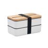 Lunch box z PP z P051095O bialy Lunch box z PP z P051095O bialy