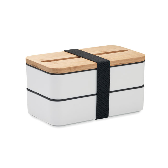 Lunch box z PP z P051095O bialy Lunch box z PP z P051095O bialy
