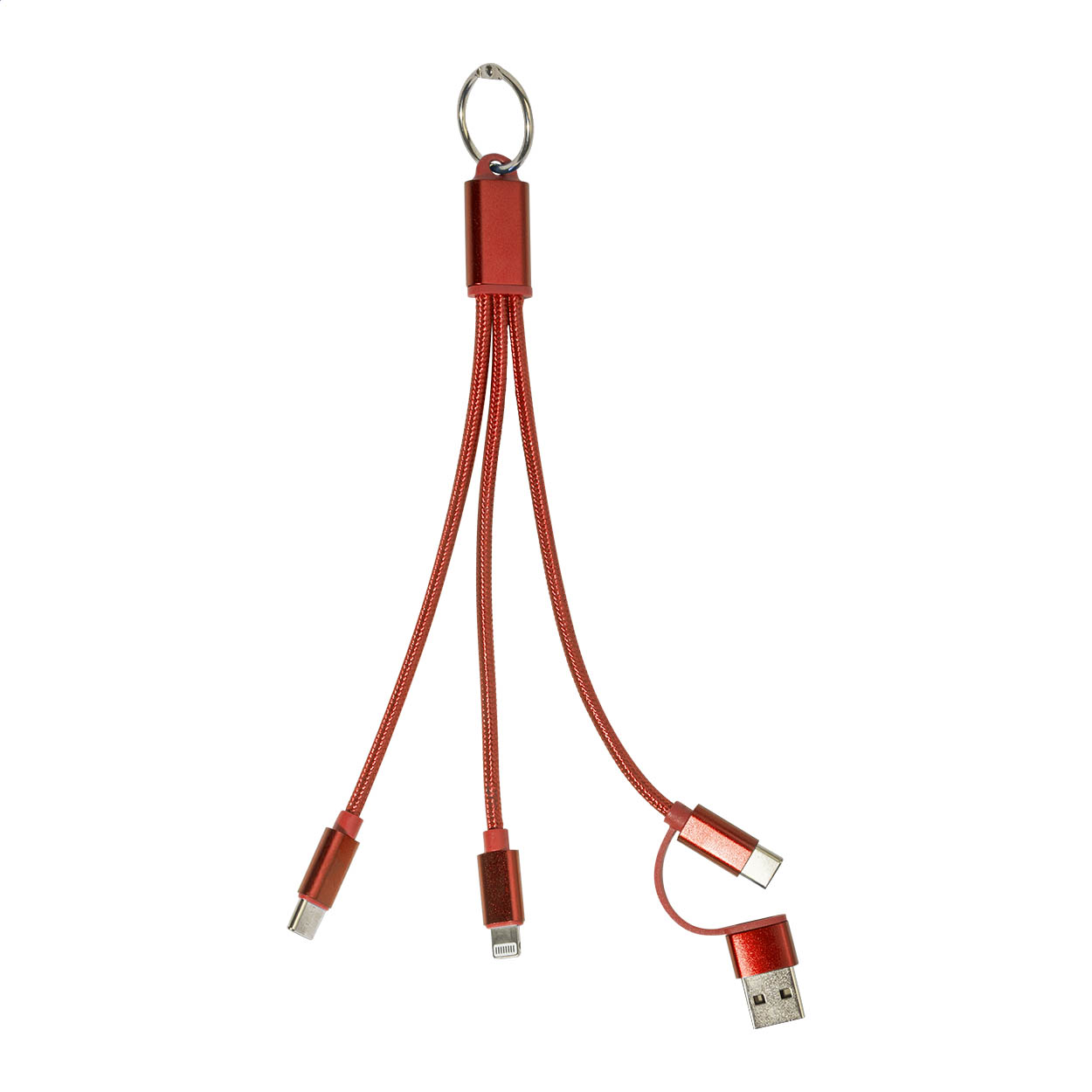Brelok kabel ładujący USB Rafob P149655D AN-AP864127-W